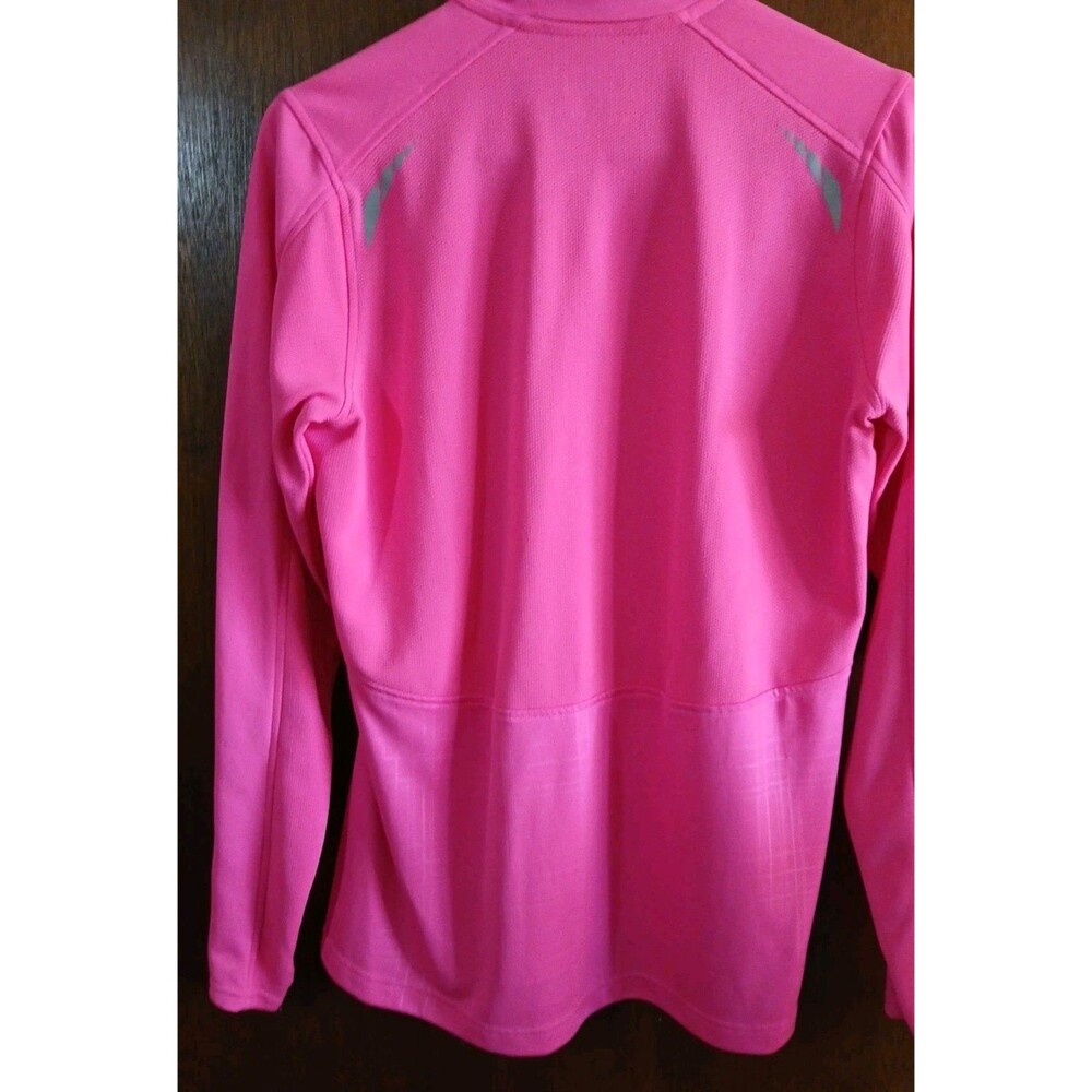 Reebok Women’s Quarter Zip PlayDry Pink-White  Large  Walking Outdoors Thunbhole - Picture 14 of 16
